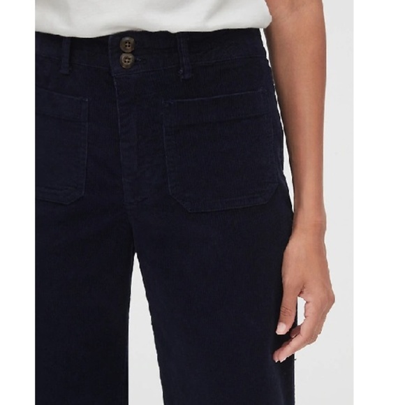 NWT Gap High Rise Mariner Crop Cords 2 Blue c654 - Picture 5 of 6